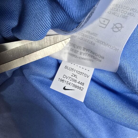 Nike Training T Shirt Men's Team Legend Long Sleeve Valor Blue Size 2XL DV7298 - Picture 10 of 13